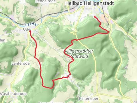 Iberhaus to Uder via Eibenweg and Erlebnis Iberg