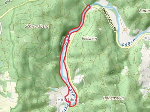 Regen via Flusswander Runde