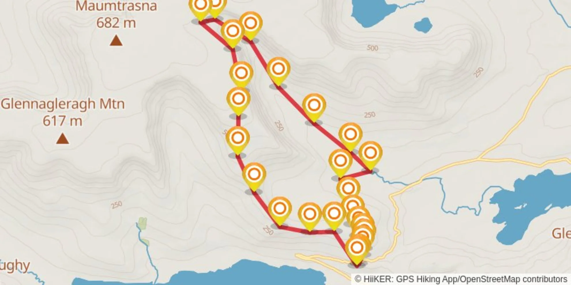 An image depicting the trail Untitled and its surrounding area.