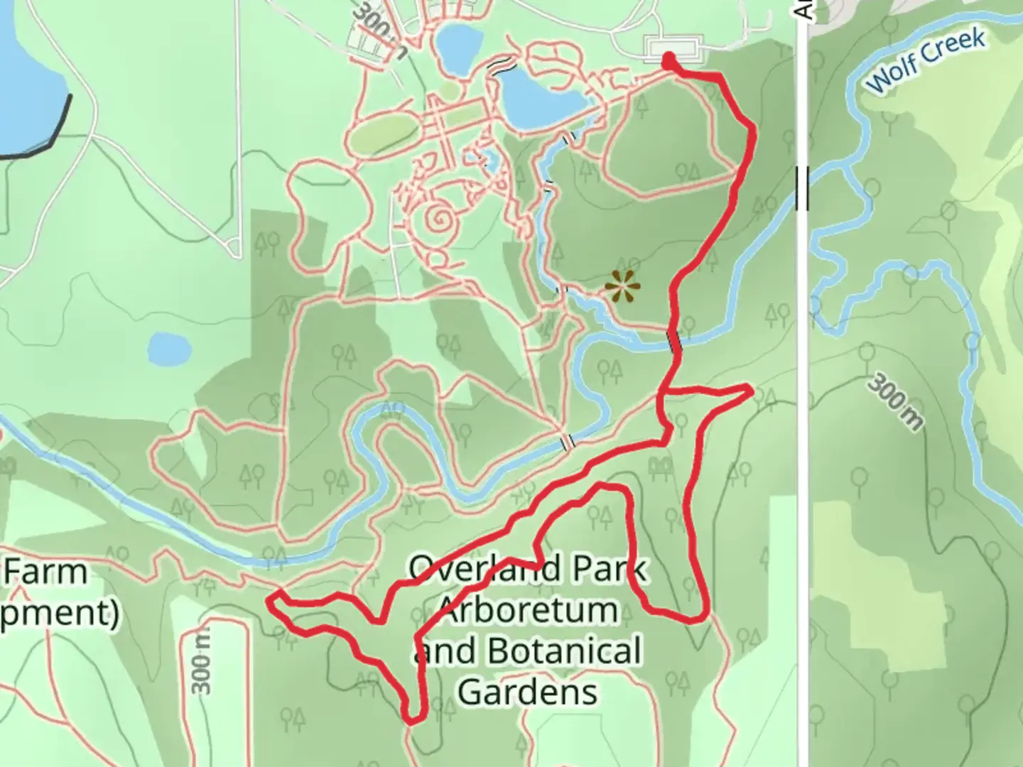 An image depicting the trail Bluff trail and Rocky Ridge Loop and its surrounding area.