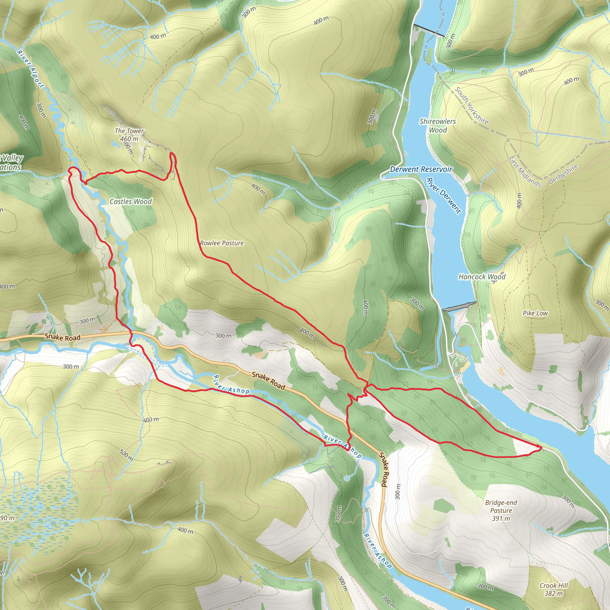 Castles Wood, Rowlee Pasture and Hagg Side Loop - Ladybower Reservoir