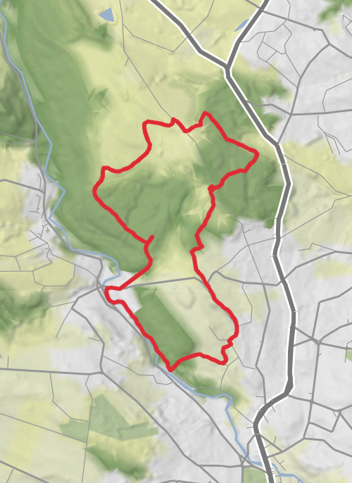 Hike on Birley Edge and Wharncliffe Wood from Greno Wood mobile static map