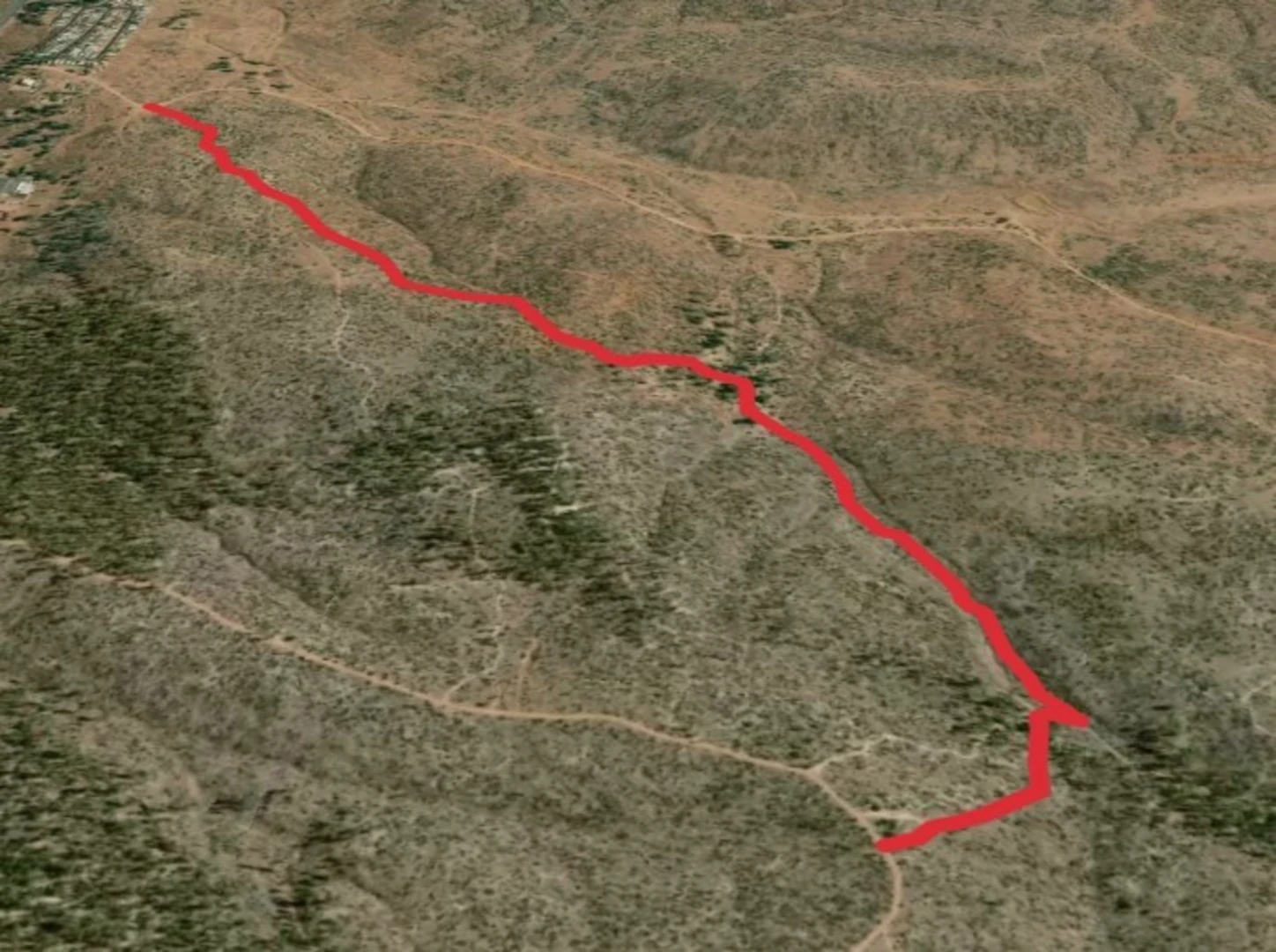 An image depicting the trail Ross Draw Trail and its surrounding area.