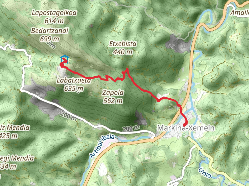Trail to Urregarai and Santa Eufemia PR BI 27