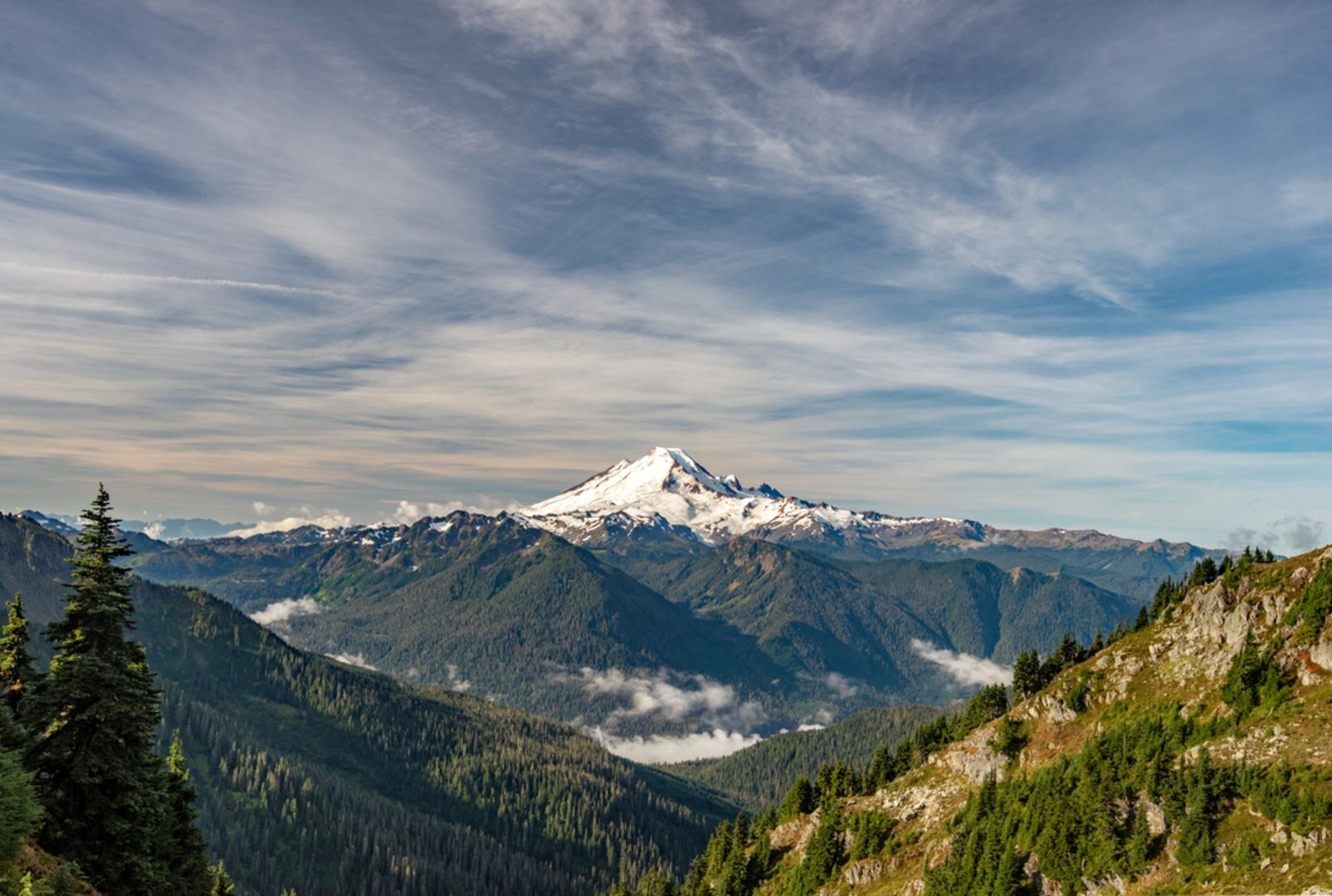 An image depicting the trail Winchester Mountain Trail and its surrounding area.
