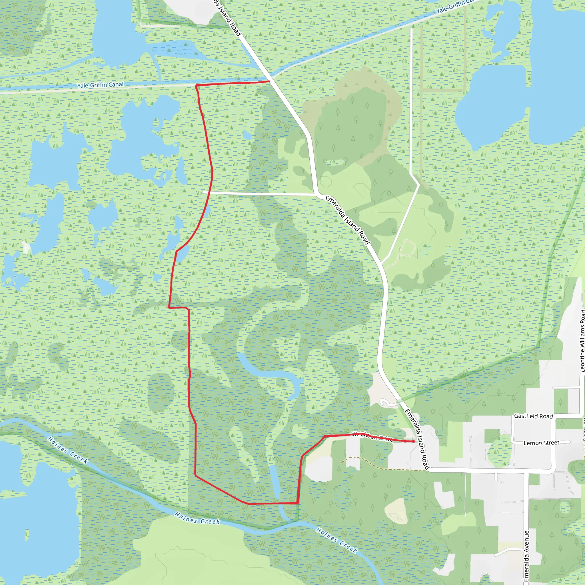 Yale-Griffin Canal Walk mobile static map