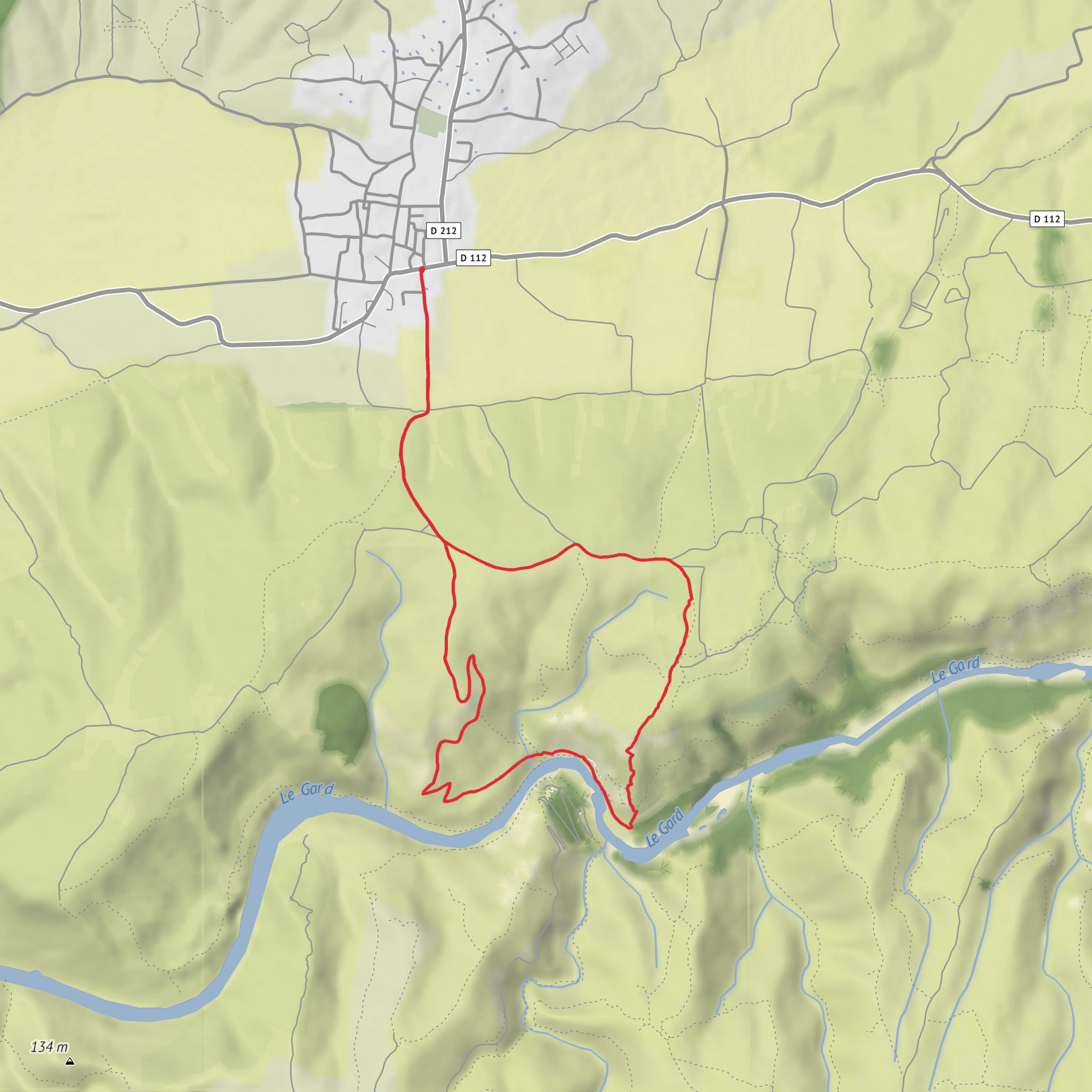 La Baume Trail mobile static map