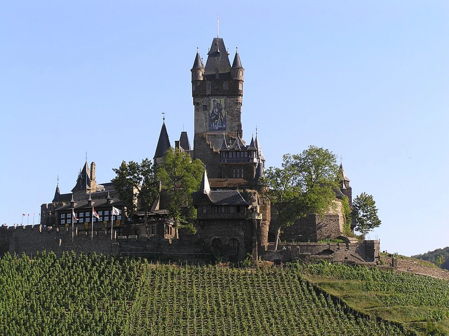 An image depicting the trail The Columban Way - Germany and its surrounding area.