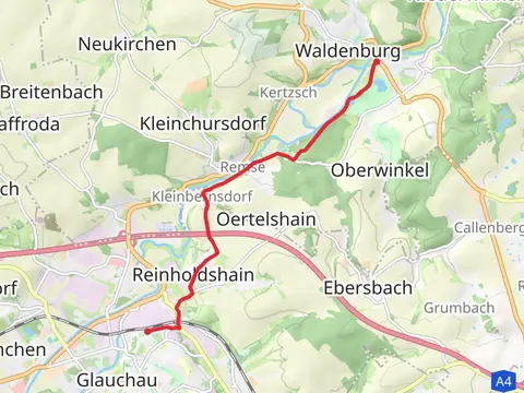 Glauchau to Waldenburg via Lutherweg