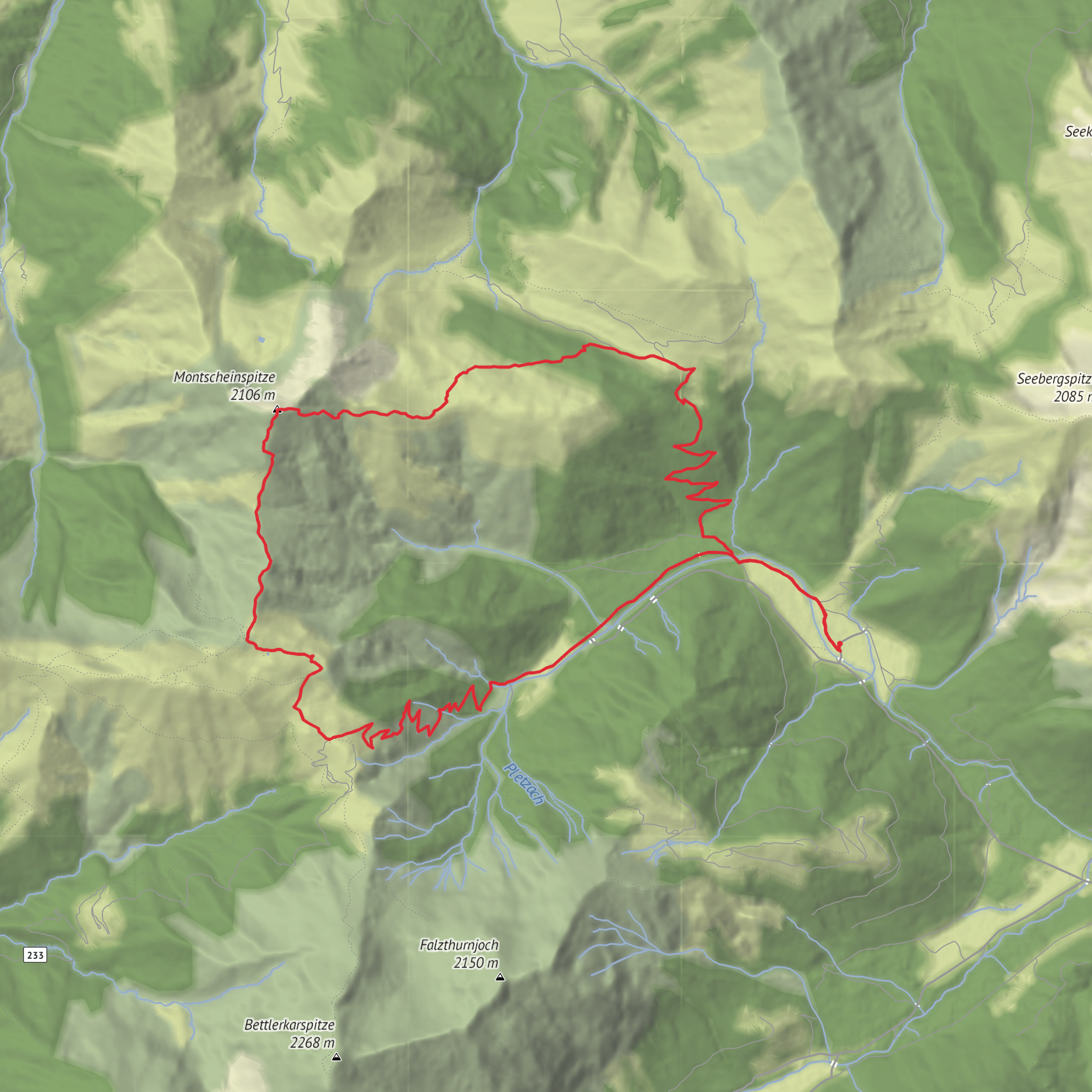 Mondscheinspitze mobile static map