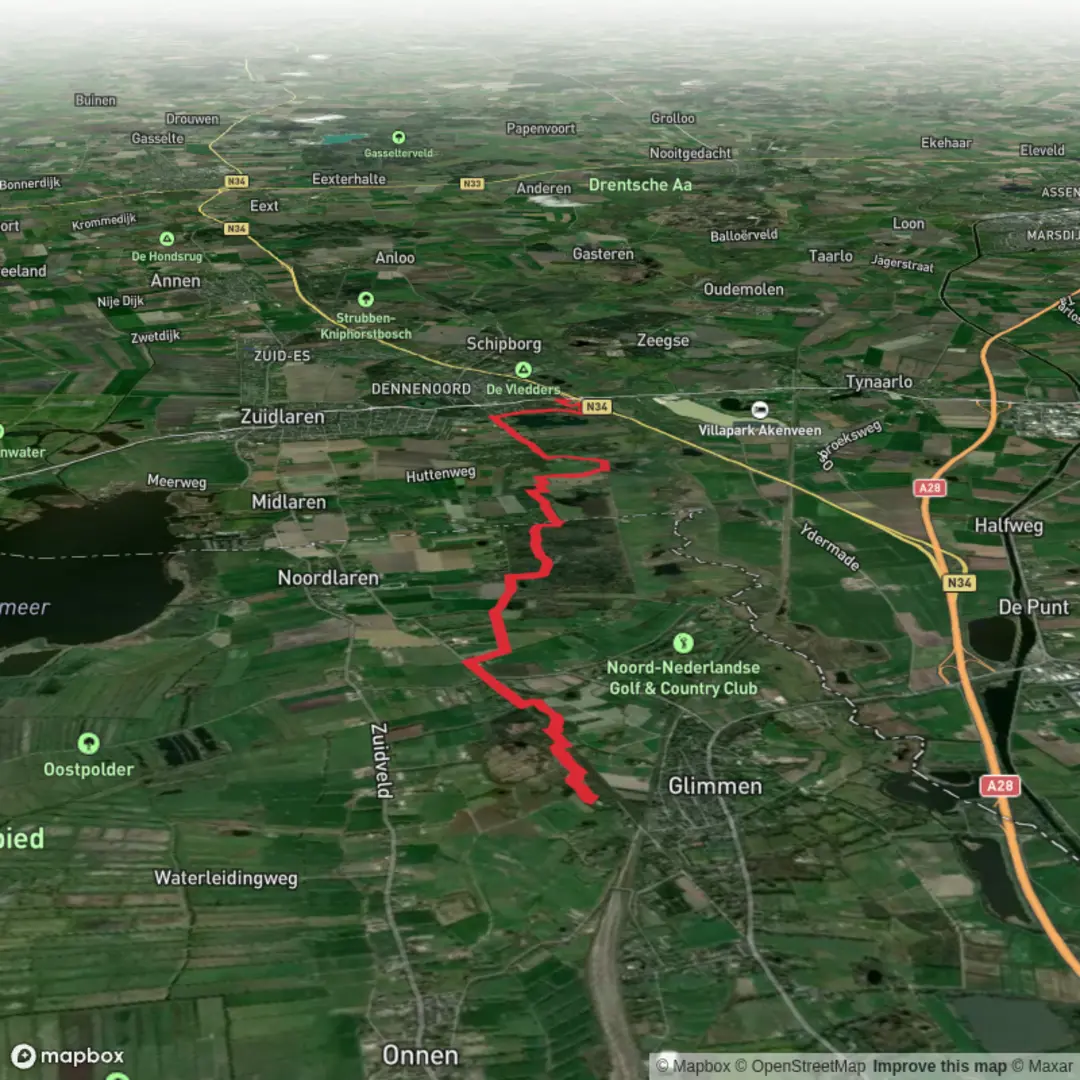 An image depicting the trail 1314-roots-natuurpad-etappe-04 and its surrounding area.