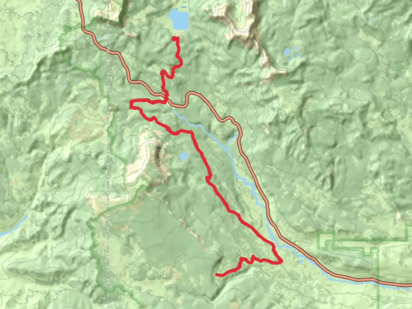 An image depicting the trail Continental Divide Trail hfc from Brooks Lake and its surrounding area.