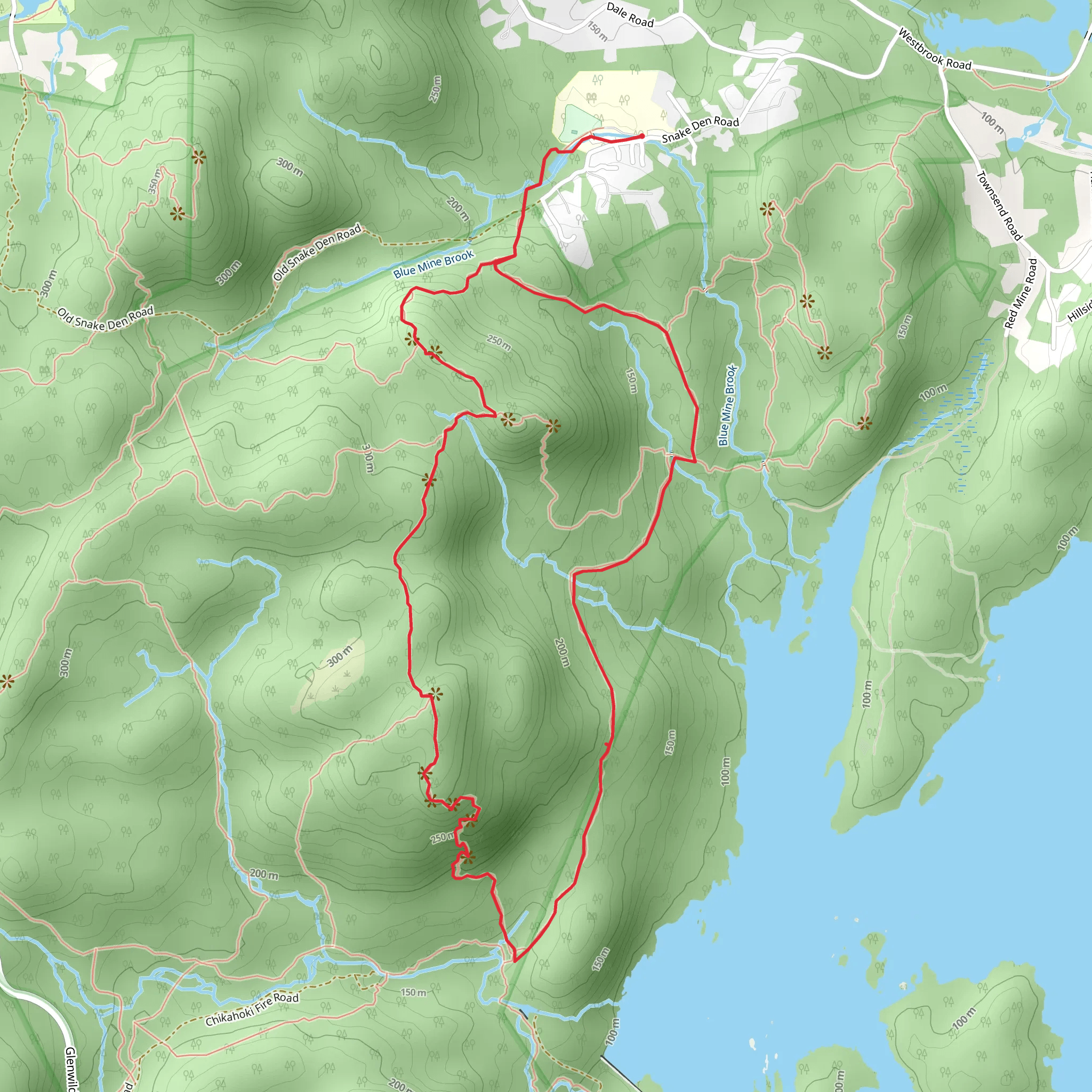 Hewitt-Butler, Lower and MIne Loop Trail mobile static map