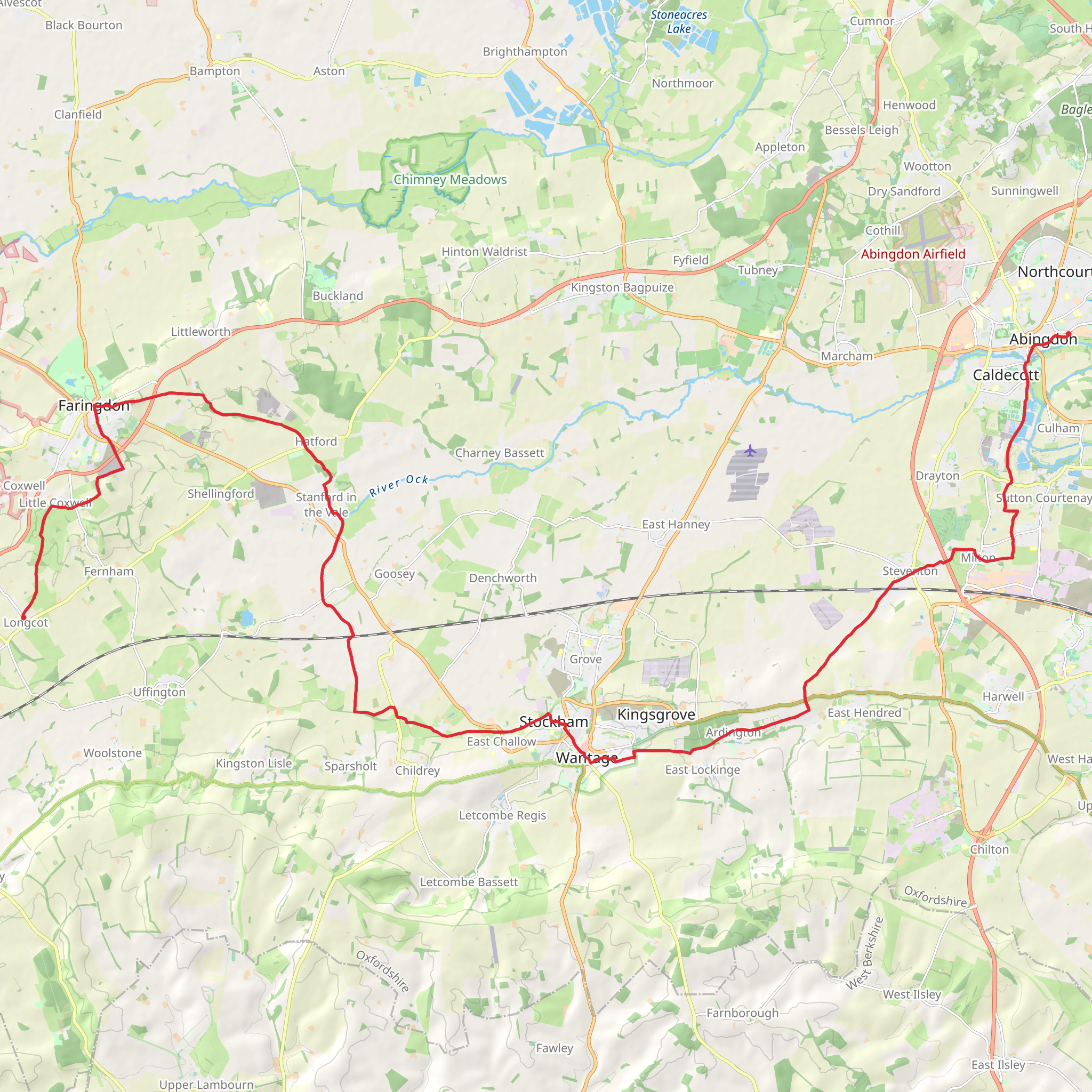 The Vale Way mobile static map