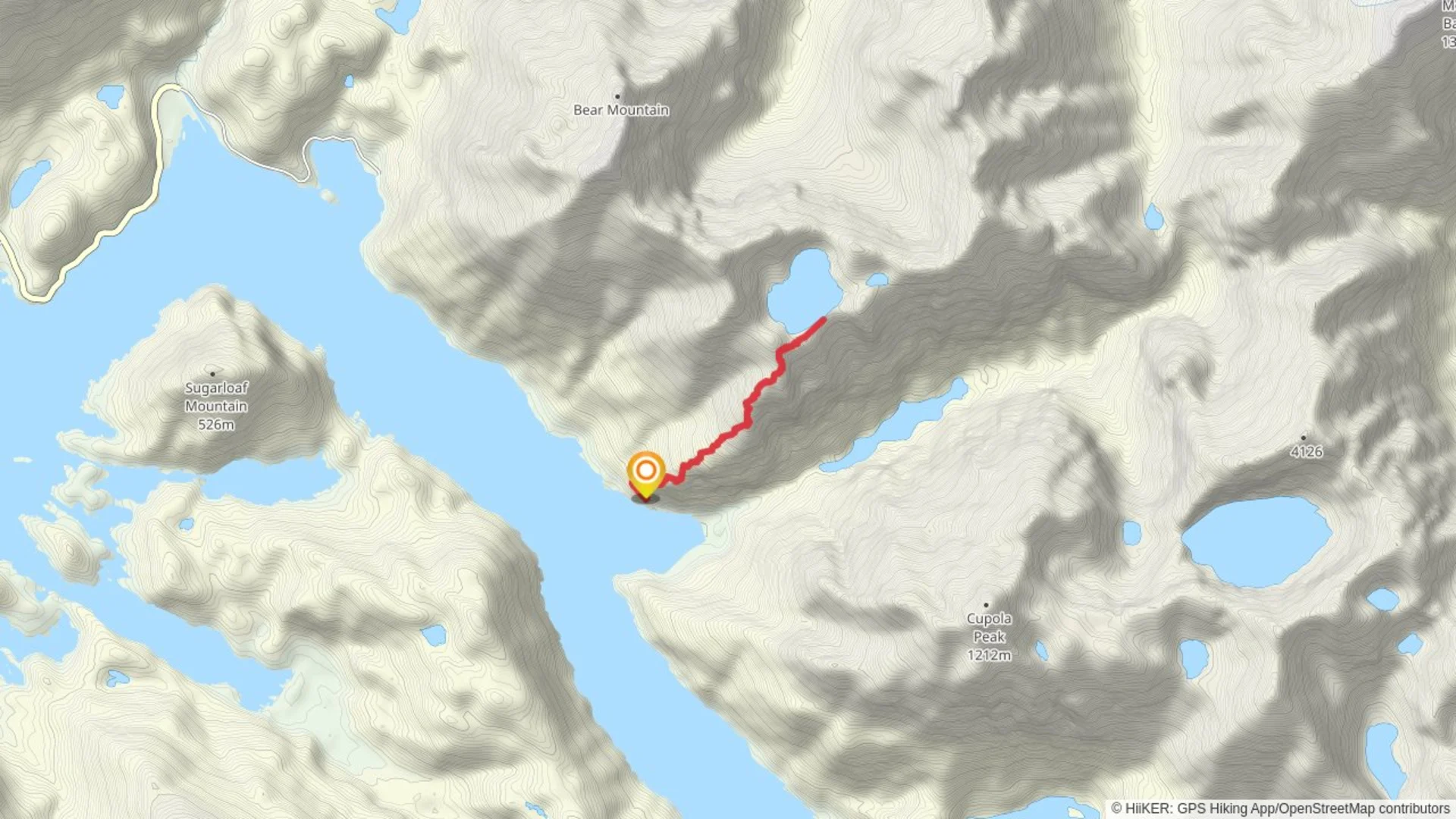 An image depicting the trail Bear Lake via Bear Lake Route and its surrounding area.
