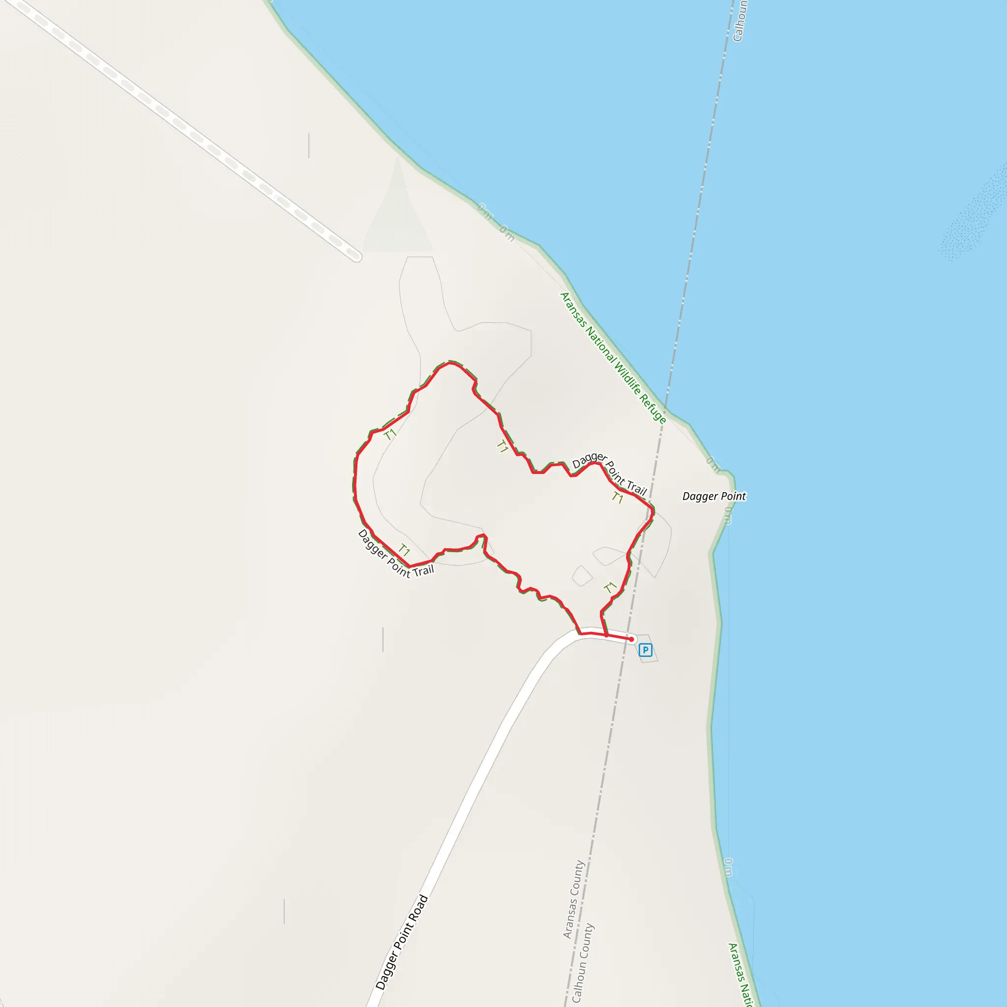 Dagger Point Loop Trail mobile static map