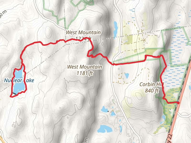 West Mountain and Nuclear Lake via Appalachian Trail