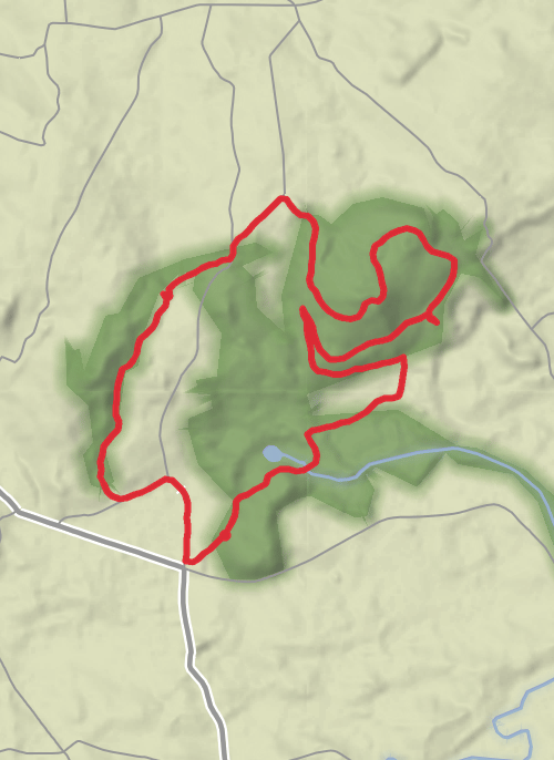 Knockmany and Lumford's Glen loop mobile static map
