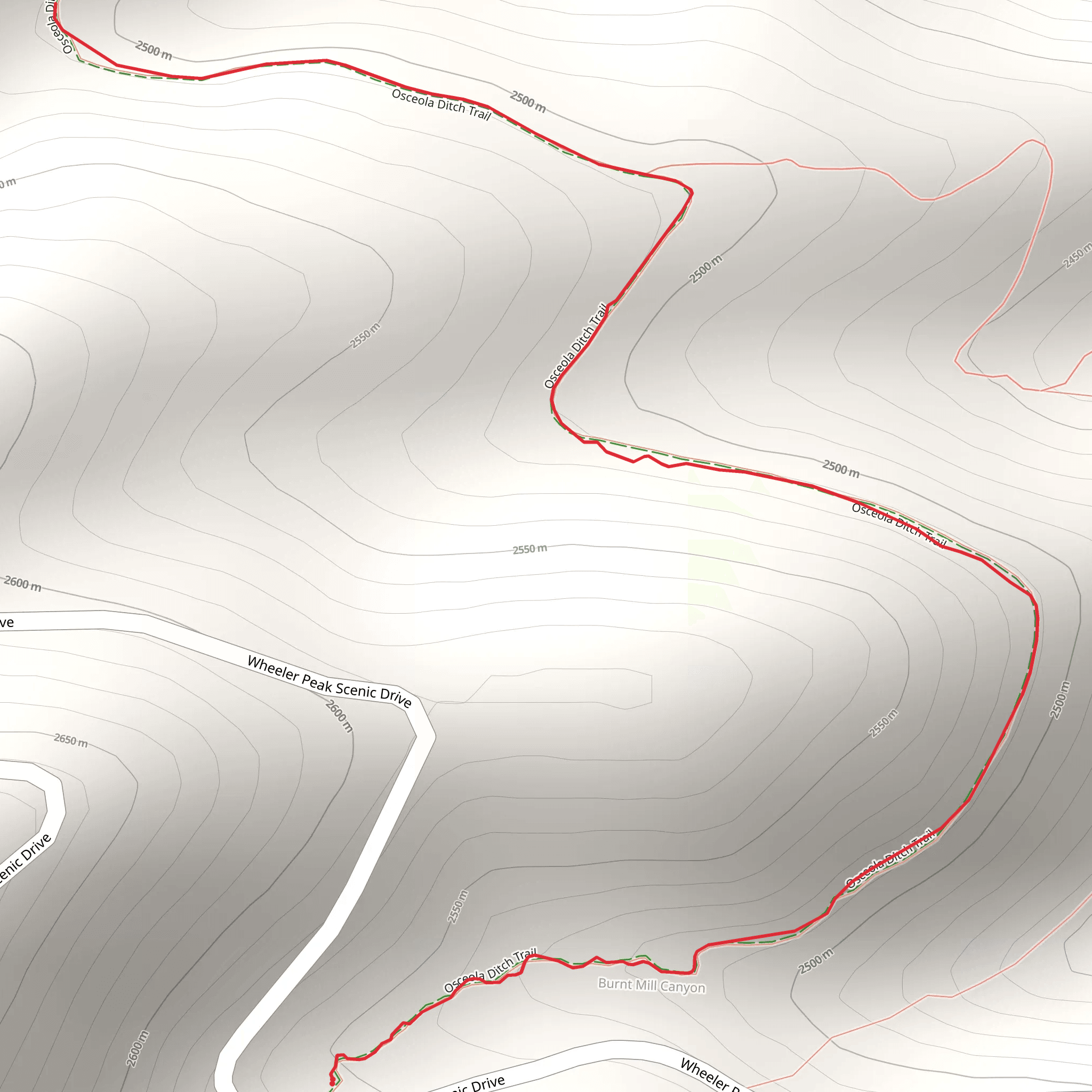 Wheeler Peak Scenic Drive mobile static map