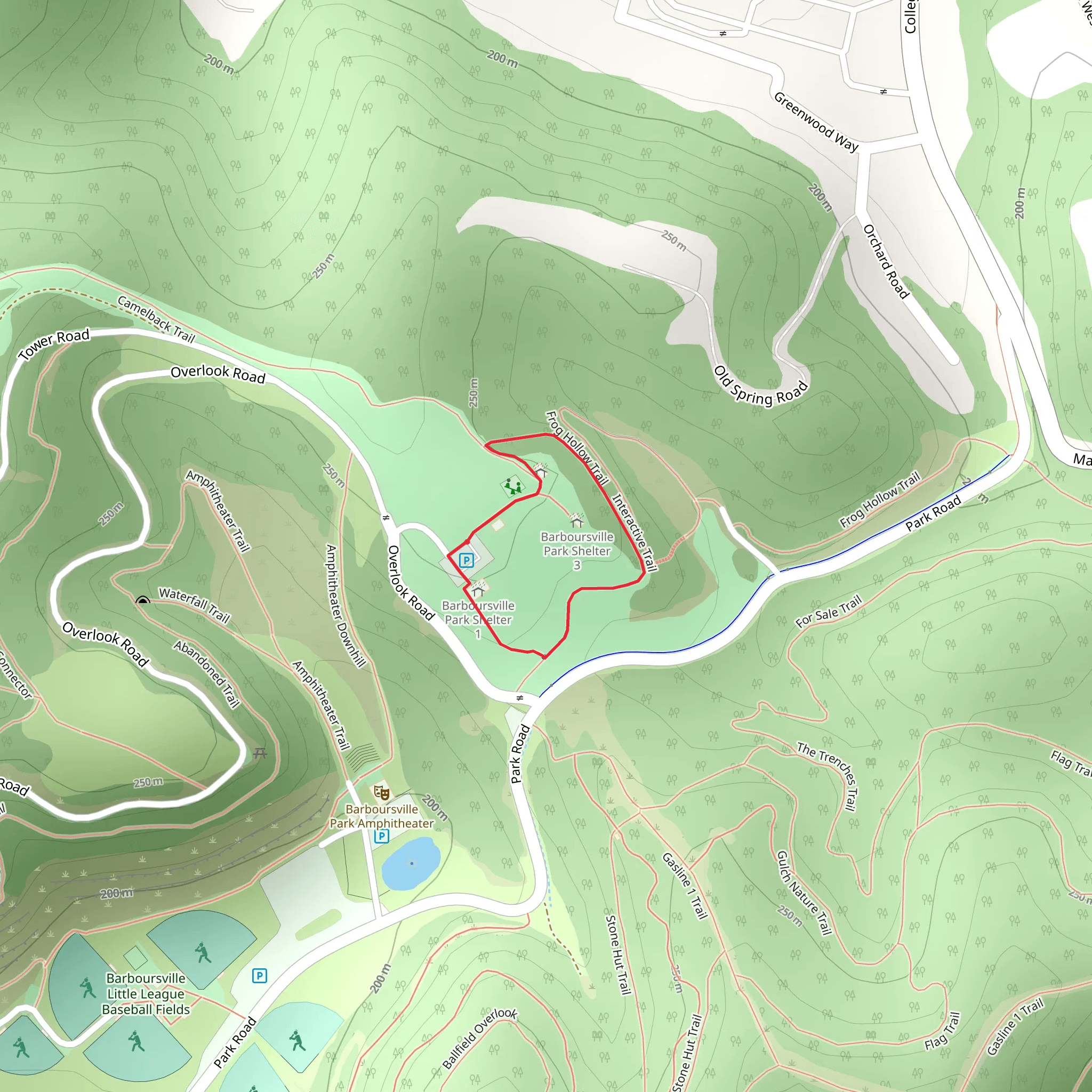 Interactive Loop Trail mobile static map