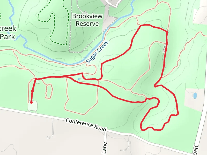 Sugarcreek MetroPark Green and Yellow Loop Trail