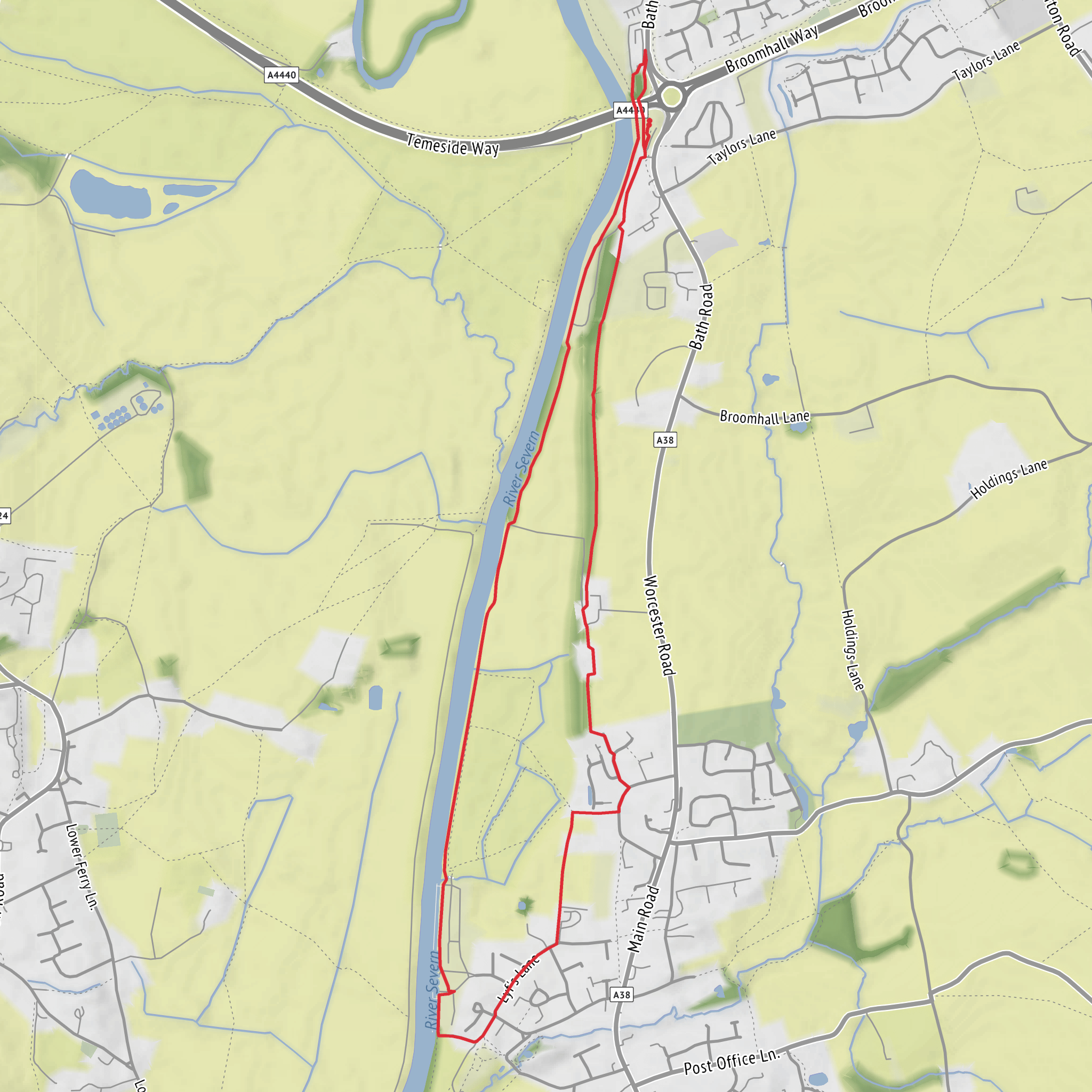 Kempsey Loop mobile static map