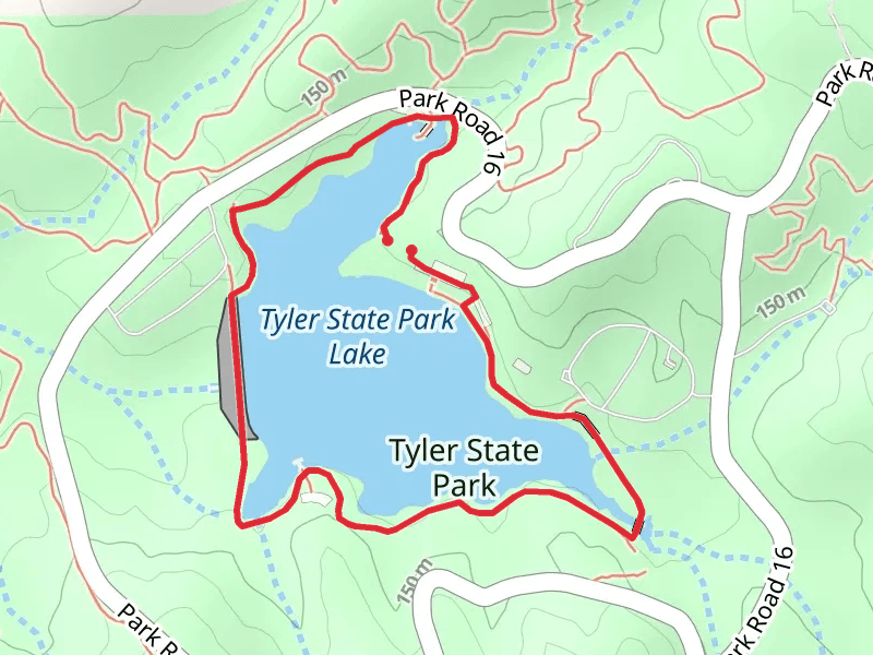 Tyler State Park Lake Loop