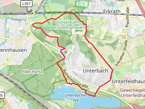 Unterbach See via Im Hochfeld