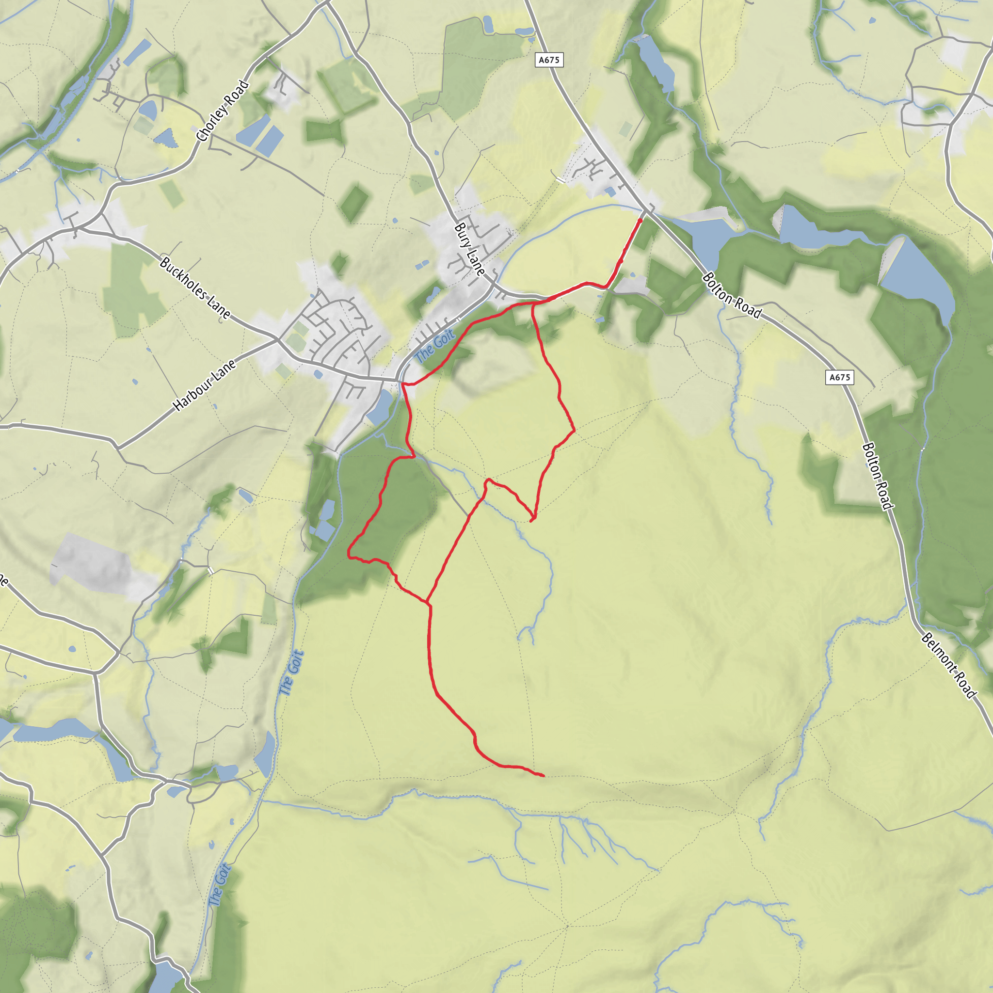 Abbey Village Dole land to Drink waters and Wheelton Plantation mobile static map