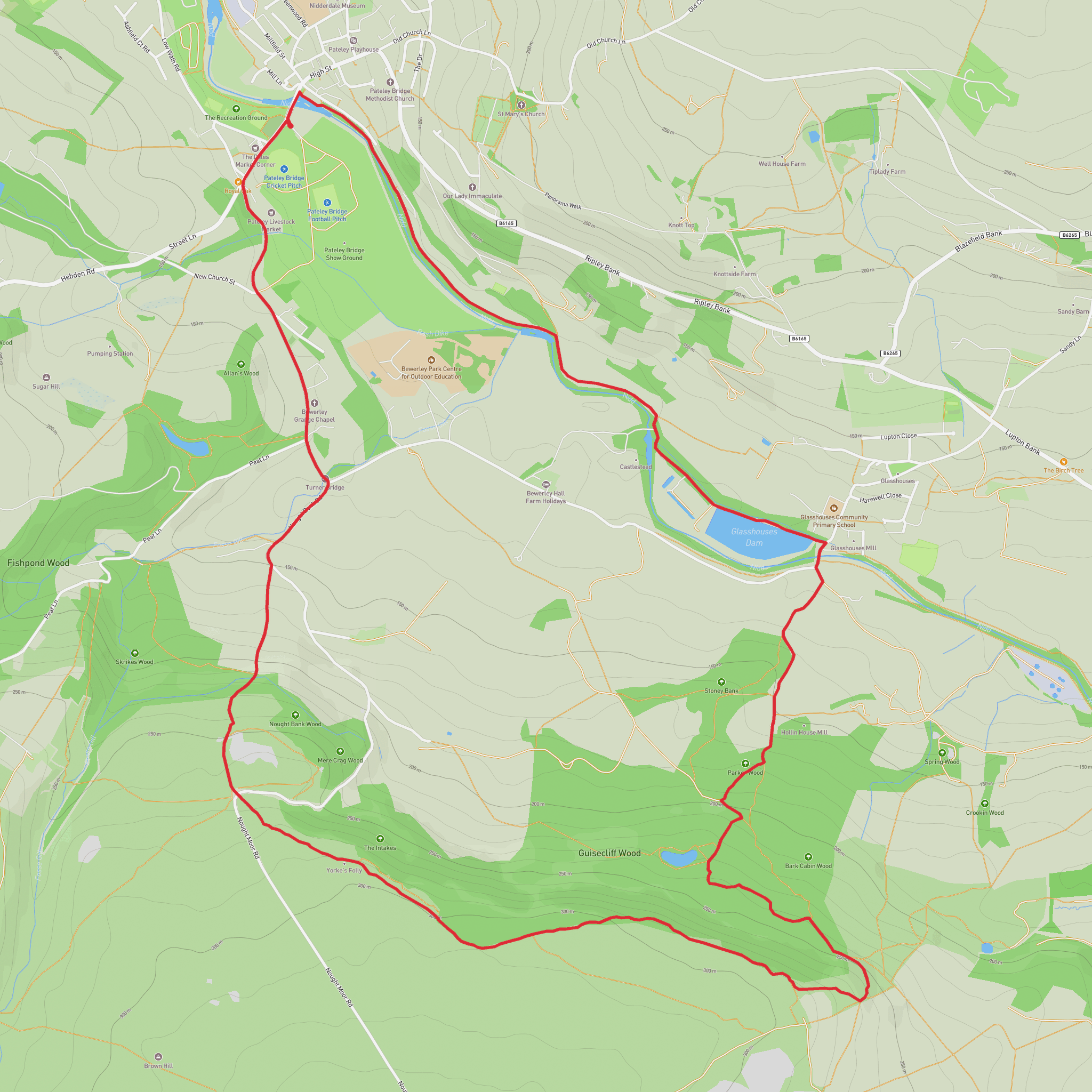 Yorke’s Folly and Guisecliffe Wood mobile static map
