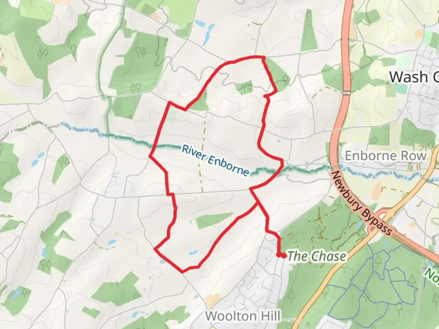 An image depicting the trail Blayland's Copse Loop and its surrounding area.