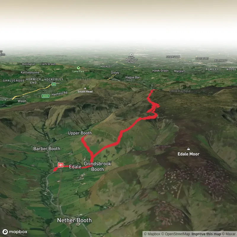Crowden Tower, Kinder Low & Grindslow Knoll