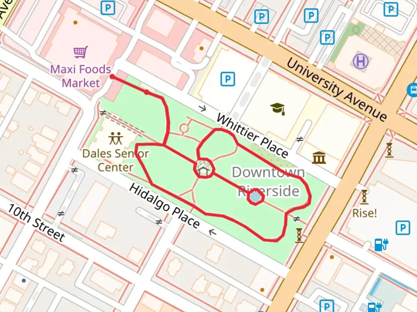 An image depicting the trail White Park Loop and its surrounding area.