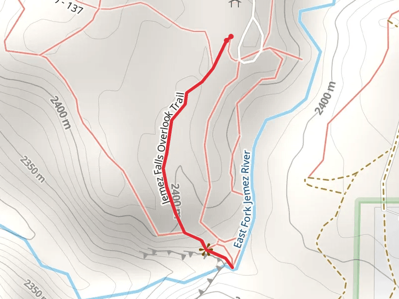 Jemez Falls Overlook Trail