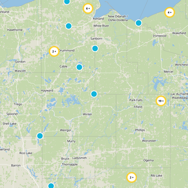 Sawyer County Static Map