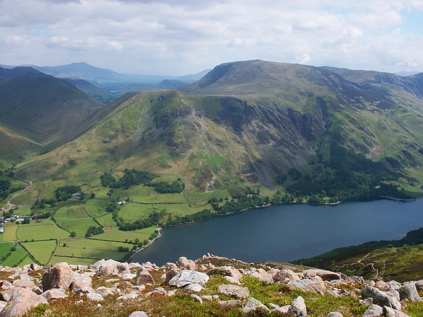 An image depicting the trail Pillar and Pillar Rock Walk from Gatesgarth and its surrounding area.