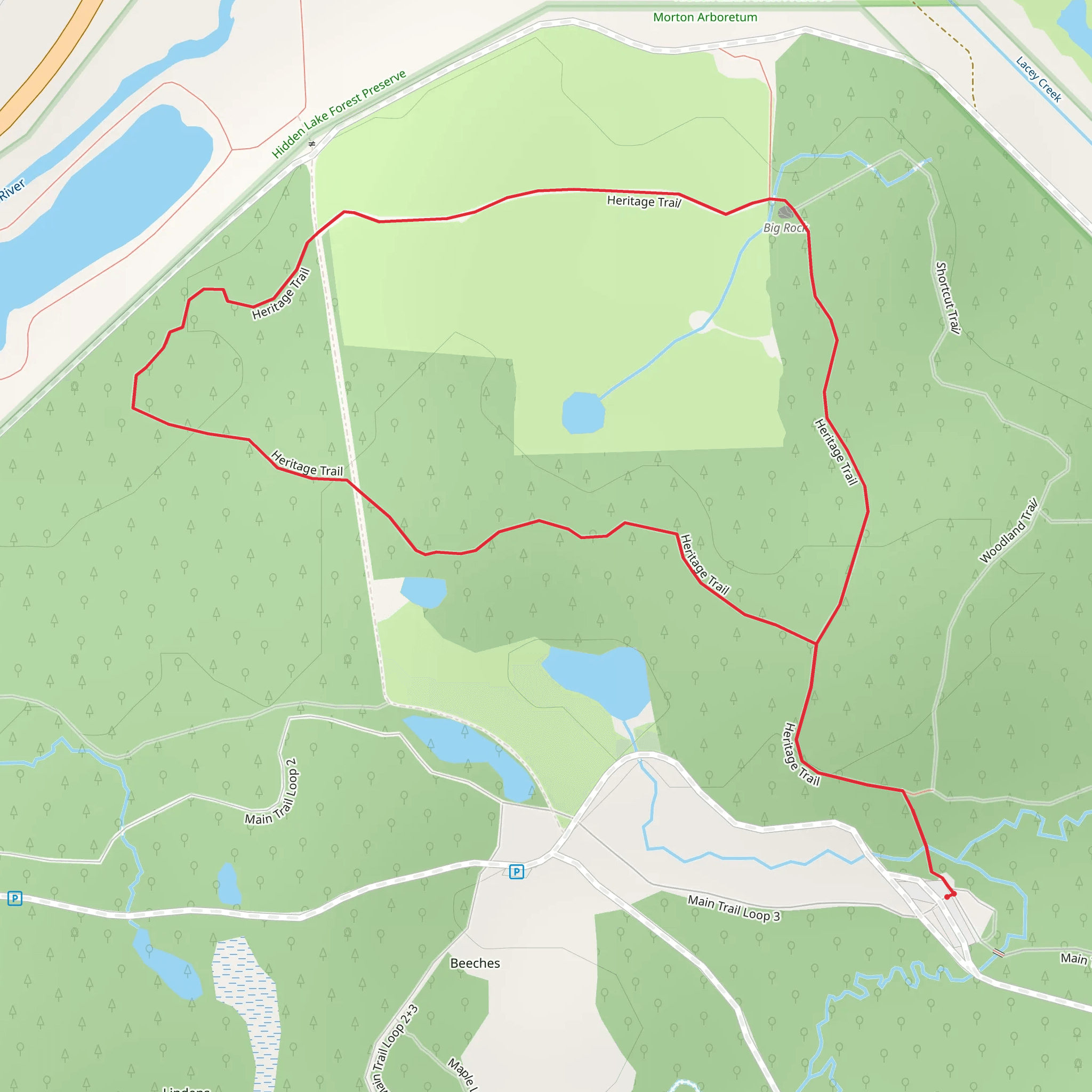 Heritage Trail Loop mobile static map