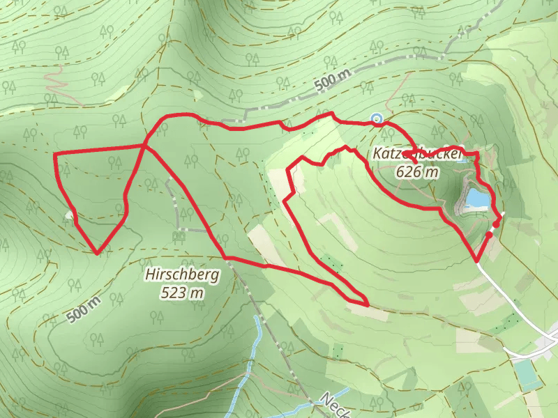 Katzenbuckelsee and Katzenbuckel via Katzensteig
