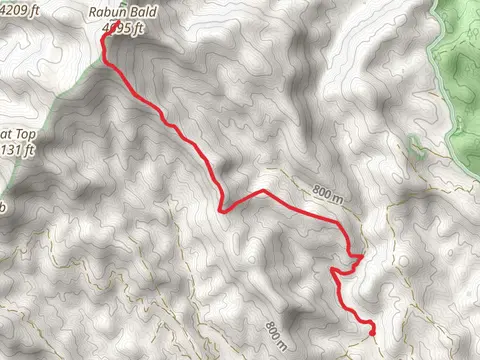 Rabun Bald via Sarahs Creek Road