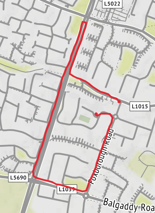 Hike from Lucan mobile static map