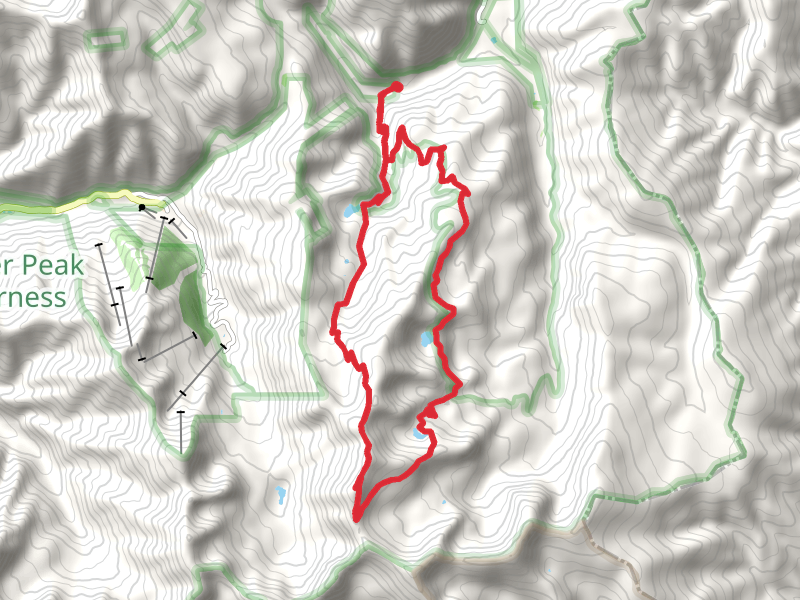 Horseshoe Lake, Mount Walter and MIddle Fork Lake Loop
