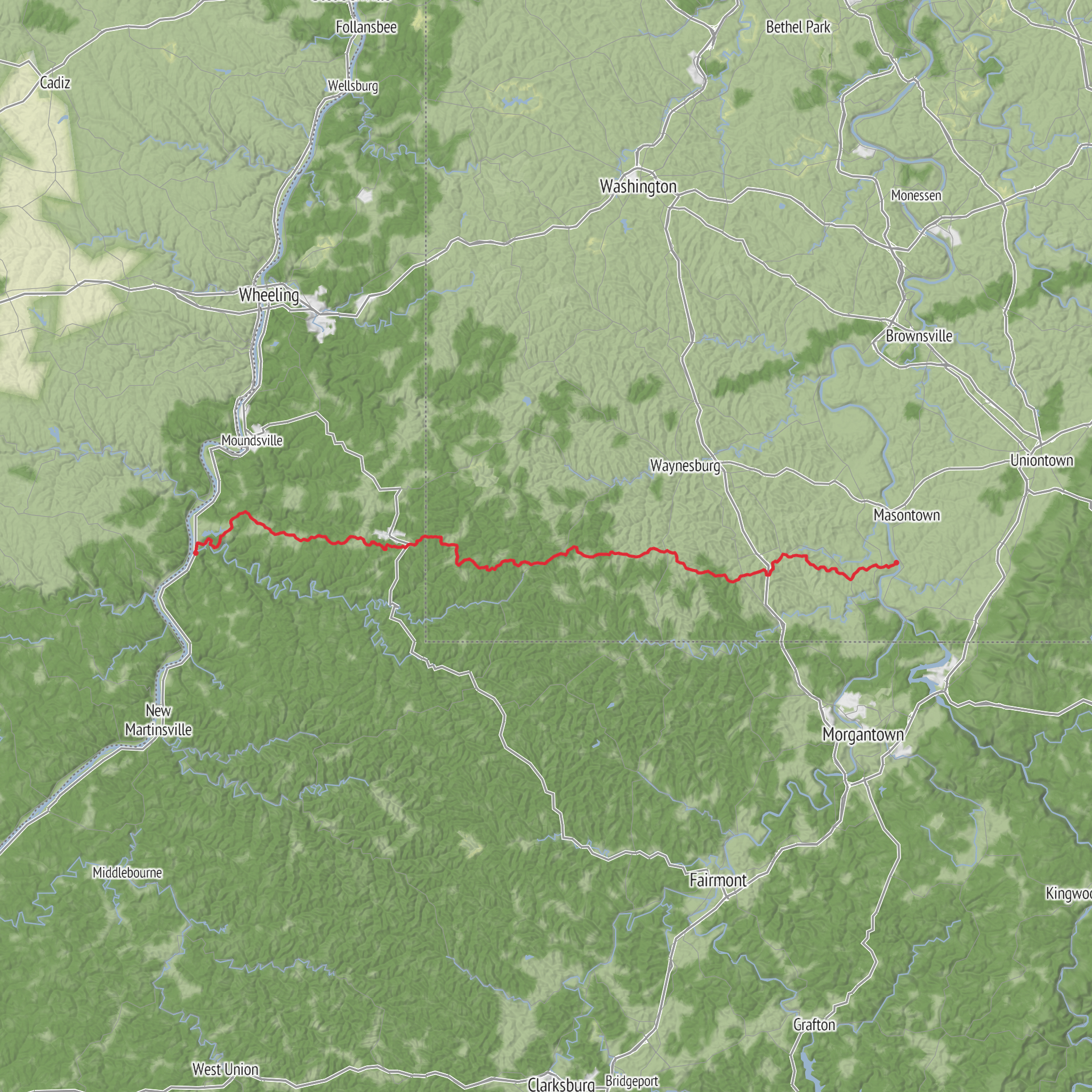 Warrior Trail mobile static map