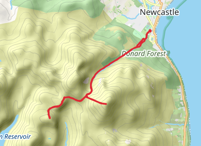 Newcastle Slieve Donard Slieve Beg Cove Mtn mobile static map