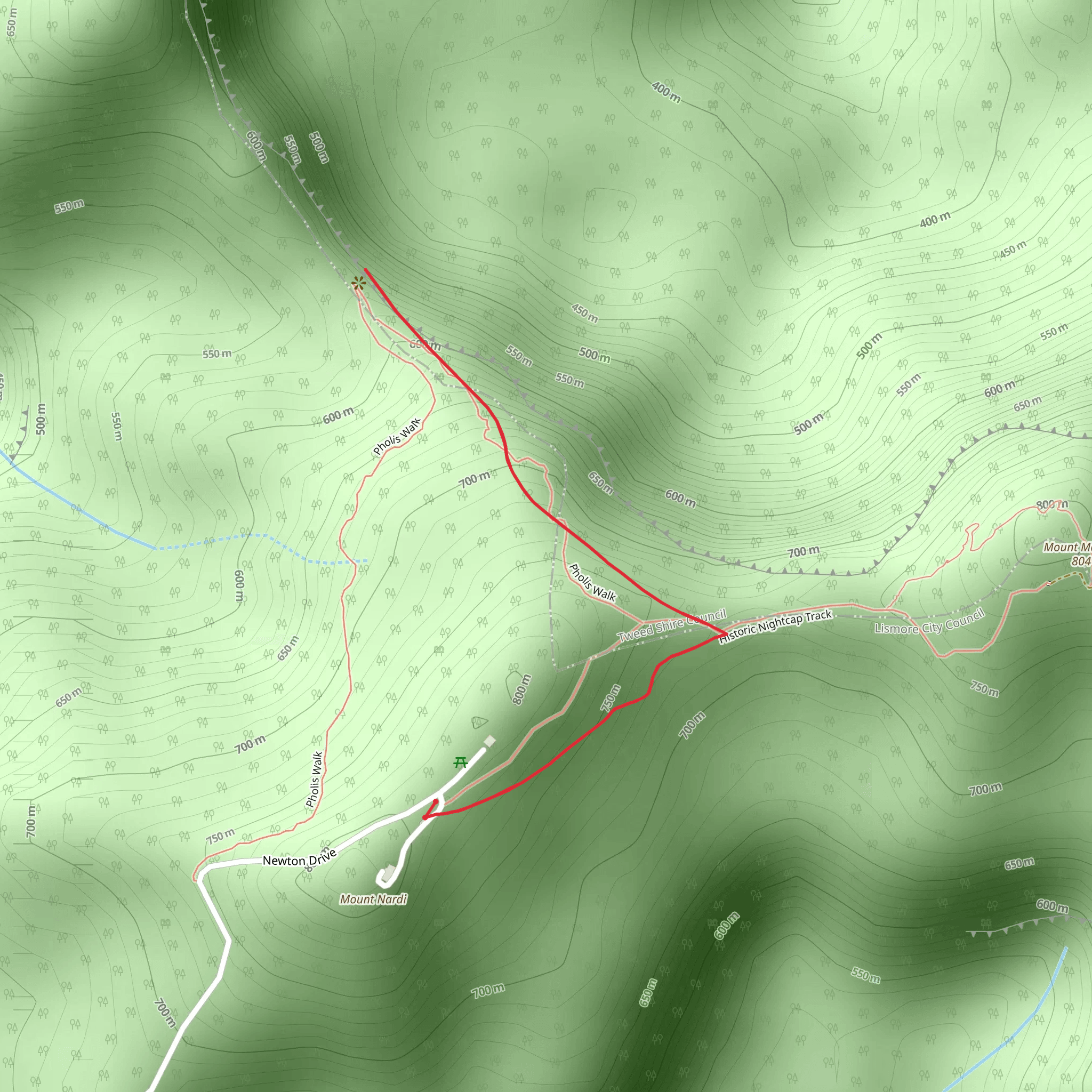 Pholis Gap Track mobile static map