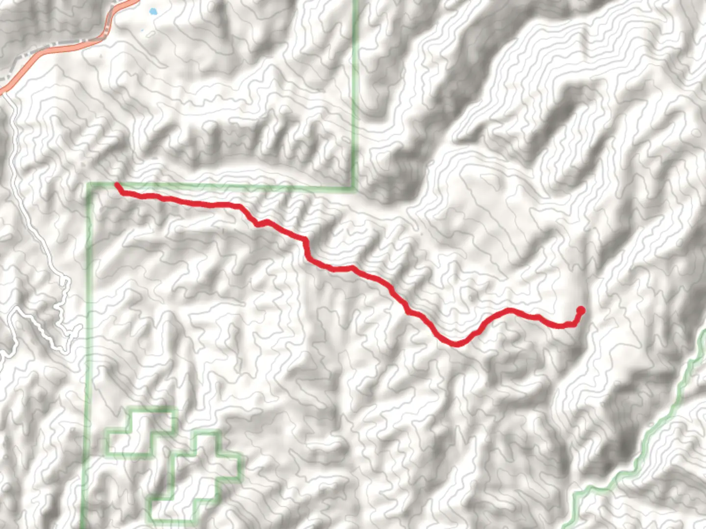 An image depicting the trail Buckhorn Ridge Trail and its surrounding area.