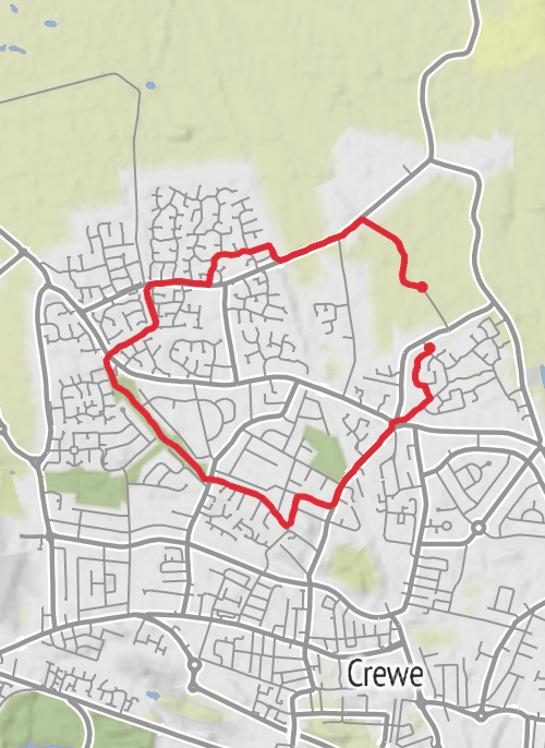 Cheshire East Walking mobile static map