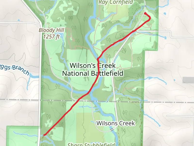 Historic route of Wire Road