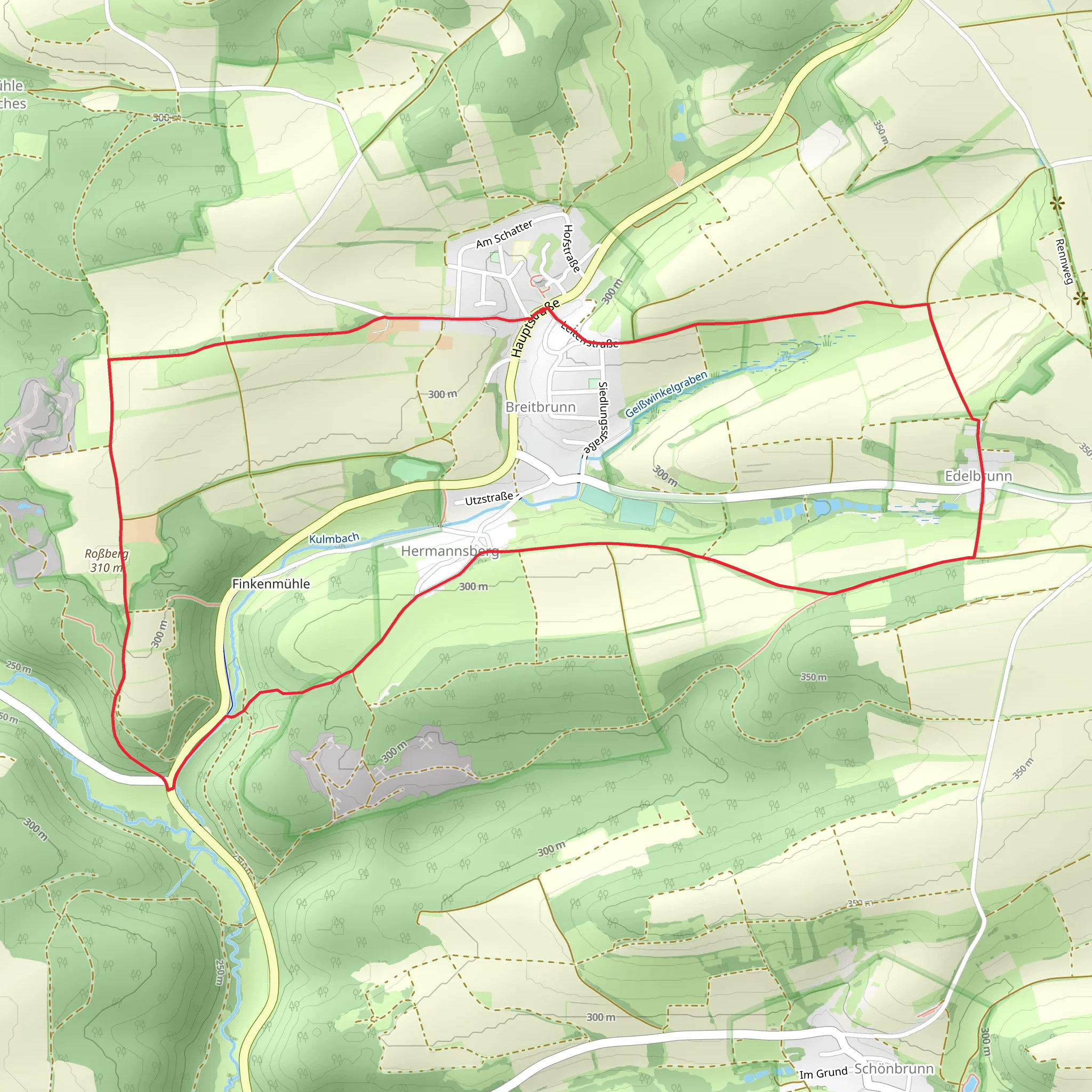 Rundwanderweg Specht Breitbrunn mobile static map