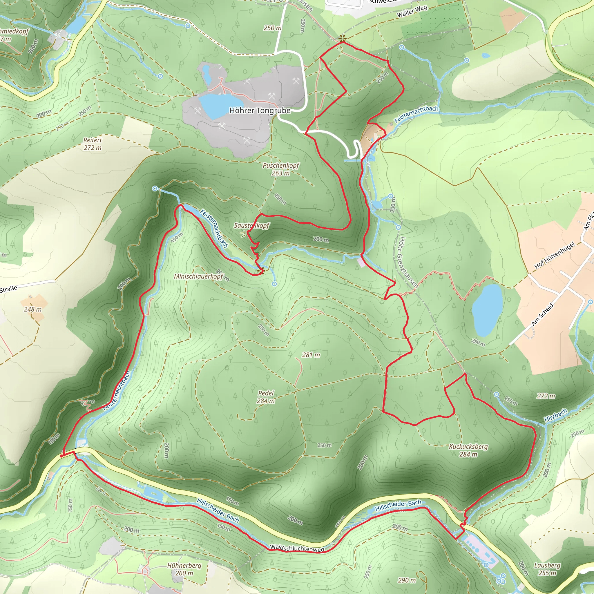 Waldschluchtenweg Loop mobile static map