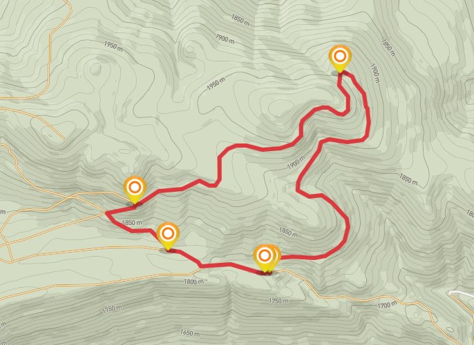 High Mountain Loop #1 mobile static map
